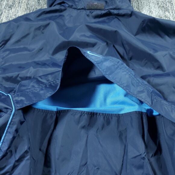 Vintage 2000s Nike Grey Label Anorak Blue WindBreaker XL VTG RARE SWOOSH Vented - Picture 15 of 16